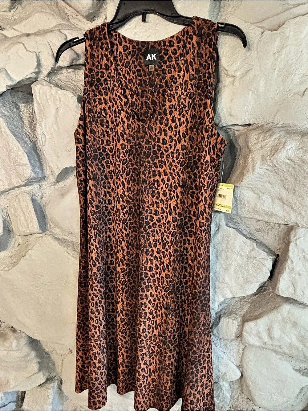 Anne Klein Leopard Print Dress Size 4 NWT